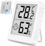 Verk Group Mini termometru digital și higrometru cu fixare magnetică și indicator de confort zâmbitor (27439_B)