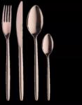 Pintinox Set de tacâmuri Olivia Treas Bronze 24 piese, cutie cadou negru-aurie Tacam