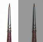 Synthetic round brush with brown tip - SINGLE PACK 52281 - ecset (méret 0/10) (aaa_33-52281)