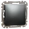 Schneider Electric SEDNA Egypólusú kapcsoló, rugós bekötés, 10AX, (101), szálcsiszolt titánium SDD172101U Schneider (172101U)
