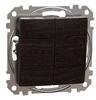 Schneider Electric SEDNA Csillárkapcsoló, rugós bekötés, 10AX, (105), wenge SDD181105U Schneider (181105U)
