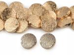 Stoklasa Fém gombok, felvarrható, kerek forma, átmérő 17, 6 mm, arany színű, 5 db (120529_202249_89065)
