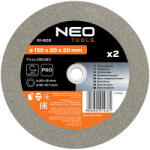 NEO TOOLS Köszörűkorong 150x20/16/12, 7x20mm, 2db (61-605)