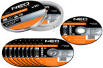 NEO TOOLS Vágókorong fémhez 115x1x22.2mm, 10db, 41A60-T-BF (55-574)