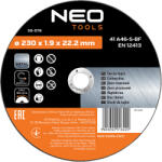 NEO TOOLS Vágókorong fémhez, 230x1.9x22.2mm, 41 A46-S-BF, 5db (55-579)