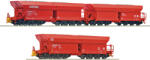 Roco 6600271 Ércszállító önürítős kocsi készlet, Falns/Faals, DB AG, 2. készlet (9005033387013)