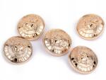 Pasmanterie. eu Fém gombok öntapadós forma kerek fi 25 mm arany 5 db 120793 (Pasmanterie.eu_26548_209807)