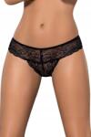 Obsessive tanga Miamor fekete S/m (sexy stringi majtki koronkowe)