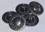 Stoklasa Fém gomb méret 20 mm Ezüst (5db) 4050 (5903802550900)