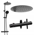 YOKA Erga Bergen Therm zuhanyszett termosztátos keverőcsappal, fekete (BP.BERGEN-THERM-25-BLK)