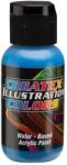 CreateX Colors Illusztrációs CMYK CYAN Világoskék airbrush festék CreateX 30 ml - 5095 CMYK Cyan () (Crea-5095.30)