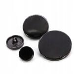 Importer Kufer Spółka z o. o Fém gomb a talpon 15 mm Fekete Nikkel C 3986 (2db) (5903802550795)