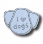 Importer Kufer Spółka z o. o Ragasztó patch applikáció , , I love dogs, , Fényvisszaverő (1db) ( 5905386761697)