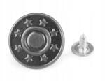 Stoklasa Fém öntapadós gombok kerek forma fi 19, 9 mm fekete 10 db (120296_264402_86947)