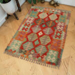 Bakhtar Maimana Kilim szőnyeg 99x150 kézi szövésű afgán Kilim (103038)