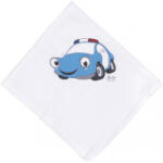 Baby Bruin Mintás Cseh textil pelenka, textilpelenka sűrű szövésű fehér 70x70 cm - Autó 1 DARAB (311199auto)
