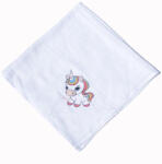 Baby Bruin Mintás Cseh textil pelenka, textilpelenka sűrű szövésű fehér 70x70 cm - Kicsi egyszarvú 1 DARAB (311199egyszarvu)