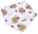 Baby Bruin Mintás Cseh textil pelenka, textilpelenka sűrű szövésű fehér 70x70 cm - Zöld barika 1 DARAB (311197zoldbaranyos)