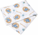Baby Bruin Mintás Cseh textil pelenka, textilpelenka sűrű szövésű fehér 70x70 cm - Kék barika 1 DARAB (311197kekbaranyos)