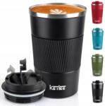  Thermo bögre380ml Rozsdamentes acél utazó bögre Fekete (LPNHK343934262)