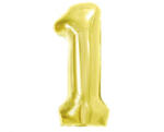  Arany 1-es Light Gold szám fólia lufi 85 cm (MLG425960)