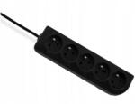 Elgotech Hosszabbító Tápkábel 5 Aljzat 1, 5M Z/u Cs (EPS-501,5-2)