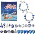  Adventi Naptár Gyerekeknek Ékszerek Karkötők Charmok Gyöngyök (KALENDARZ ADWENTOWY BRANSOLETKA CHARMS ZESTAW)