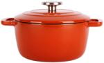 Cosy&Trendy Oală fontă emailată cu capac 20 cm 2, 7 L Ruginiu Fontestic Cosy & Trendy 9967201