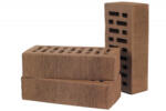 Lode BRUNIS - caramida klinker sablata, cu goluri, maro inchis, 250x120x65 mm (LOD-11.203100L)
