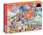 Galison Michael Storrings Harvest Market 1000 Piece Puzzle | Galison