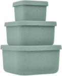 Kikkaboo Сет кутии за храна 3 бр Platinum Silicone Sage (31302050009)