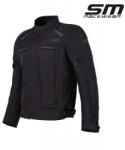 SM Racewear Geaca moto textila SM Racewear Maestro - Barbati - 4 Sezoane - Impermeabila, Captuseala termica si Protectii CE - Gri Negru (GTM001-XLN)