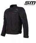 SM Racewear Geaca moto textila SM Racewear Maestro - Barbati - 4 Sezoane - Impermeabila, Captuseala termica si Protectii CE - Gri Negru (GTM001-XXLN)