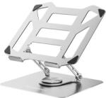 Wozinsky Stand/Cooler notebook Wozinsky WDCX-X19-AB HardStand Rotativ 360 grade Silver (WDCX-X19-AB Silver) Suport laptop