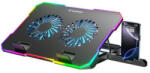 Wozinsky Stand/Cooler notebook Wozinsky WDCX-A26 NitroCool RGB Black (WDCX-A26) Suport laptop