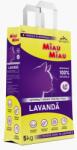 Miau Miau Asternut igienic lavanda, Miau Miau, 5kg (5949060219852)