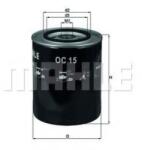 MAHLE ORIGINAL Filtru ulei MAHLE ORIGINAL OC 15 (OC15)