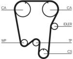 Continental Ctam Curea de distributie CONTINENTAL CTAM CT737 (CT737) - fixbox