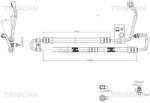TRISCAN Furtun hidraulic, sistem de directie TRISCAN 8516 11004 (8516 11004)