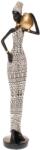 Ella Home Ro Statueta African Girl 1, Rasina, Negru, 42 cm (2557)