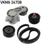 SKF Set curea transmisie cu caneluri SKF VKMA 34708 (VKMA 34708) - fixbox