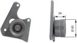 GATES Rola ghidare/conducere, curea distributie GATES T42069 (T42069)