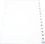 Optima Index plastic gri, lunar Ian-Dec, A4, 120 microni, Optima (OP-412 MO)