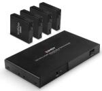 LINDY Extender Splitter Cat. 6, 4 porturi HDMI 4K60 Či IR, 70 m, Lindy 38262 (38262)