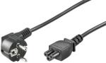 Well Cablu alimentare laptop Schuko tata 90 grade - IEC320-C5 mama negru 1.8m VDE (CABLE-712-1.8-WL)