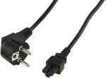 Well Cablu alimentare laptop Schuko tata 90 grade - IEC320-C5 mama negru 1.5m VDE (CABLE-712-1.5-WL)