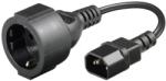 Well Cablu de alimentare AC mama - CCE 7/4 tata negru 0.23m (CABLE-IEC-CCE-0.23-WL)