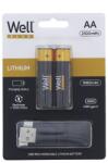 Well Acumulator AA (R6) Li-ion 14500 1.5V 1660mAh, 2500mWh, incarcare USB-C, 2 buc/blister, Well (ACCU-14500/166C-BL2-WL) Baterie reincarcabila