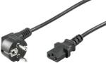 Well Cablu de alimentare calculator Schuko 90 grade tata - CCE mama negru 1.5m (CABLE-703-1.5-WL) - vitacom