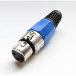 JOLLY Conector XLR Nedis 3 pini mama, metal, albastru Jolly (CON-XLR-3PBE-GBC)
